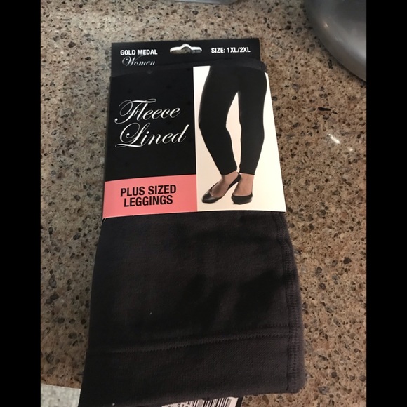 gold medal fleece lined leggings